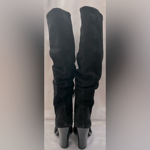 Steve Madden Nevadaaa Suede Leather Slouchy Heeled Boots - Picture 4 of 8